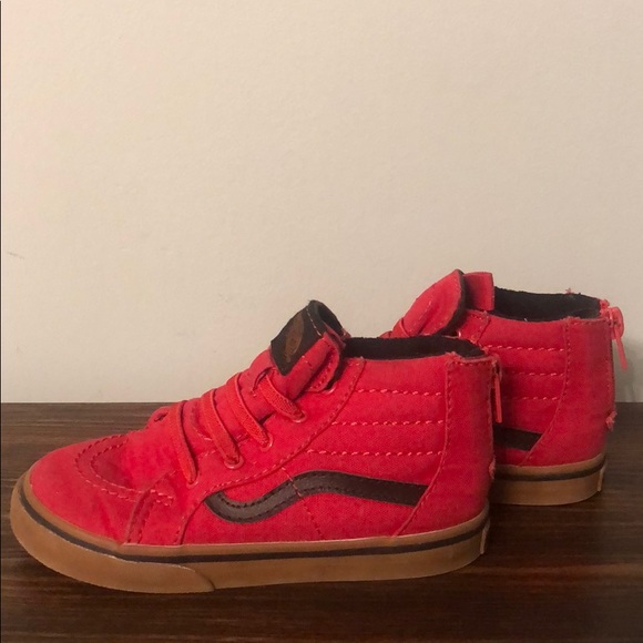 toddler boy red vans